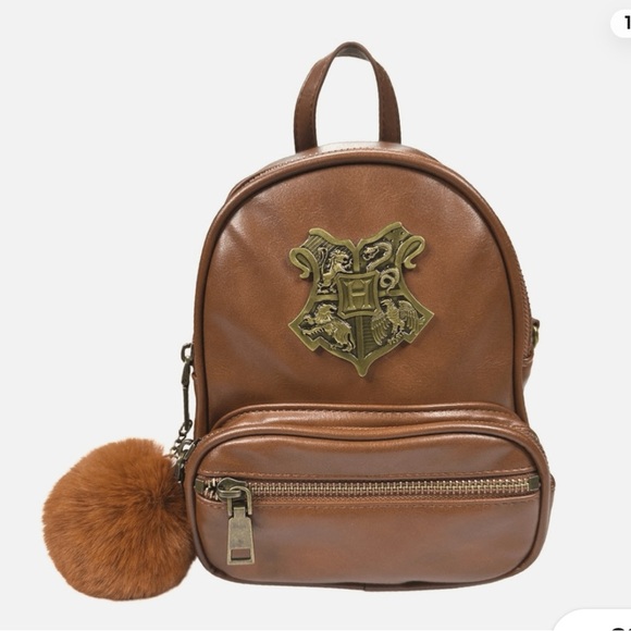 Brown Backpack with Emblem main image 4